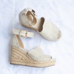 Altar'd State Nude Tan Espadrille Wedges